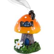 Orange Fairy Toadstool House / Incense Burner