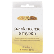 Pack of 15 Frankincense and Myrrh Incense Cones