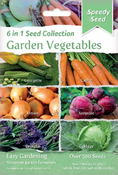 Pack of 500 seeds - Seed Collection 6 in 1 - Garden Vegetables