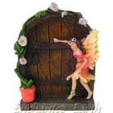 Peach Flower Fairy Door