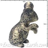 Pewter Effect Country Mouse (with right paw up)