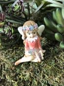 PRE ORDER Garden Fairy with Butterfly - Ola in Orange