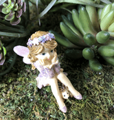 PRE ORDER Garden Fairy with Hedgehog - Lil in Lilac