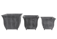 Rustic Vintage Style Square Planters - 3 sizes to choose from