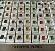 Scented Cubes - Box 8 Premium Palm Oil Melts -6 Strong Fruity Scents to Choose