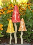 Set of 3 Fairy Tinkling Toadstools (Bright Shades)
