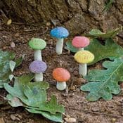 Set of 3 Woodland Mushrooms