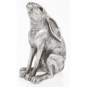 Silver Moon Gazing Hare - 12cm