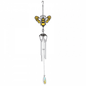 Stained Glass Effect -  Honeybee Wind Chime