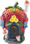 Strawberry Cottage -  Fruity Fairy Garden House - 19cm