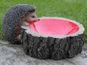 The Enchanted Hedgehog Feeder - with a cute hog - 12cm