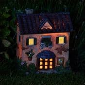 The Fairy Cafe - Solar - LED Colour changing Fairy House
