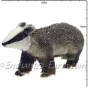 The Winter Woodland - Handmade Badger - 20cm