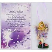 Vintage Style Hanging Fairy & Gift Card - For A Special Little Girl.