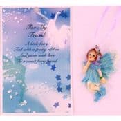 Vintage Style Hanging Fairy & Gift Card - For My Friend