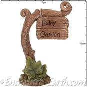 Vivid Arts - Miniature World - Fairy Garden Vine Sign Post