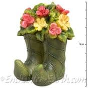 Vivid Arts - Miniature World - Flower Filled Leaf Boots