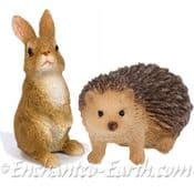 Vivid Arts - Miniature World - Hedgehog & Rabbit Set