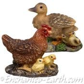 Vivid Arts- Miniature World - Hen & Duck Set