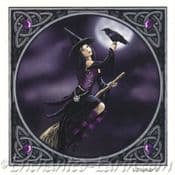 Witch & Raven Greeting Card