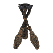 Witches Broomstick Tea-Light  Holder