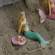 Woodland Knoll  - Catching Some Rays - Miniature Garden Mermaid