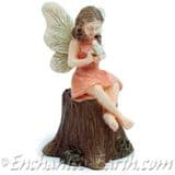 Woodland Knoll - Fairy on a Woodland Log