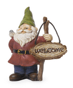 Woodland Knoll Welcome Gnome  - Miniature Garden Gnome