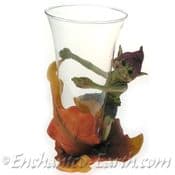 Woodland Pixie with Glass Flower Vase