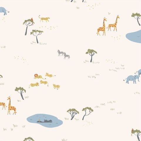 Africa Ivory - Garden of Eden - Cloud9 Fabrics