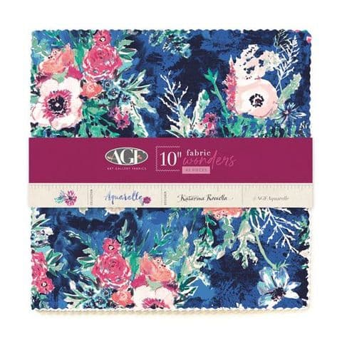 Aquarelle - 10" Fabric Wonders- Katerina Roccella for AGF