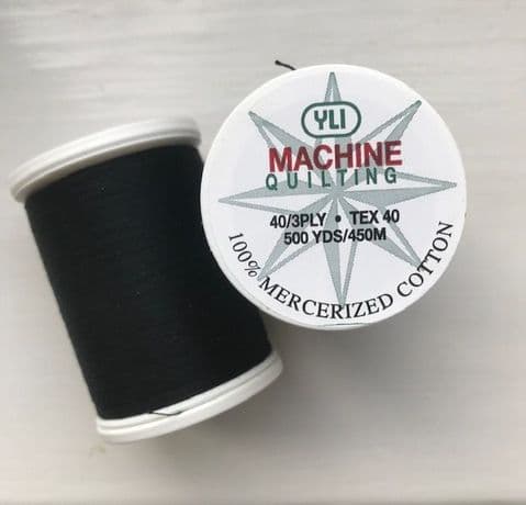 YLI Machine Quilting Thread Black