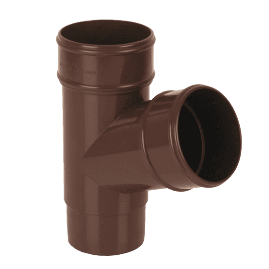 Brown Round Plastic Gutter Fittings