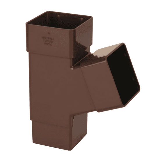 Brown Square Plastic Gutter Fittings
