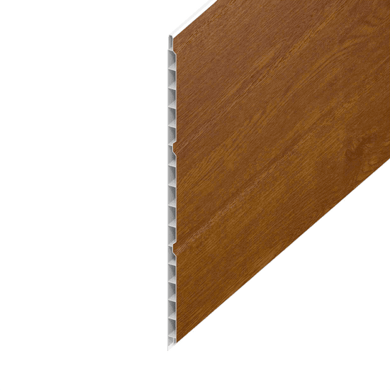 Golden Oak Hollow Soffit Board