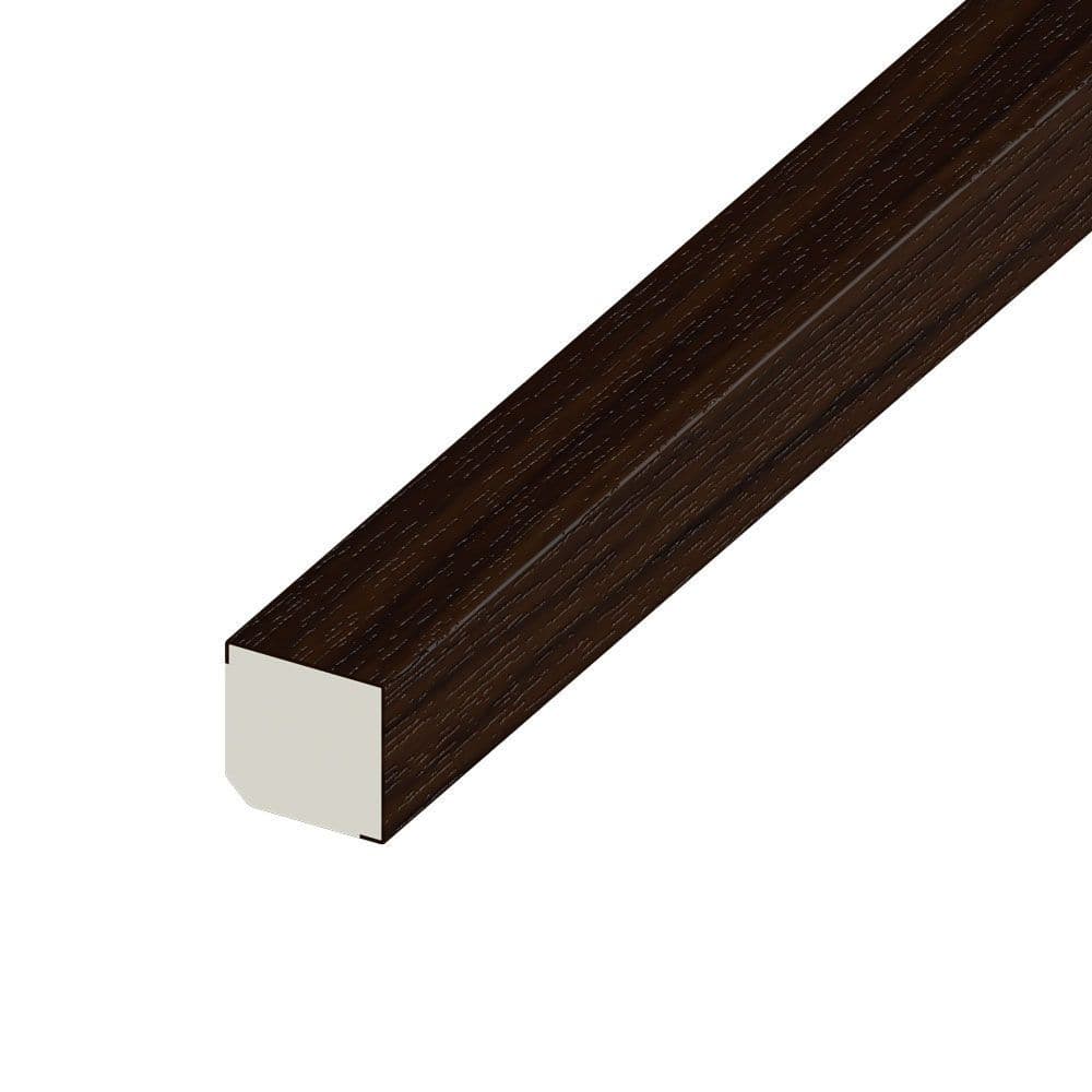 Rosewood PVC Square Bead 20mm
