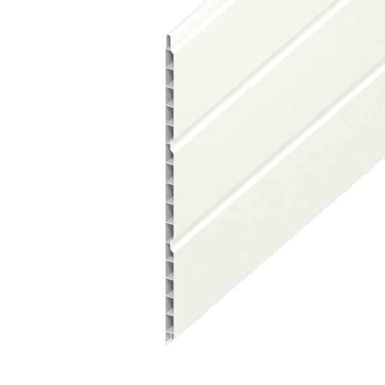 White Hollow Soffit Board