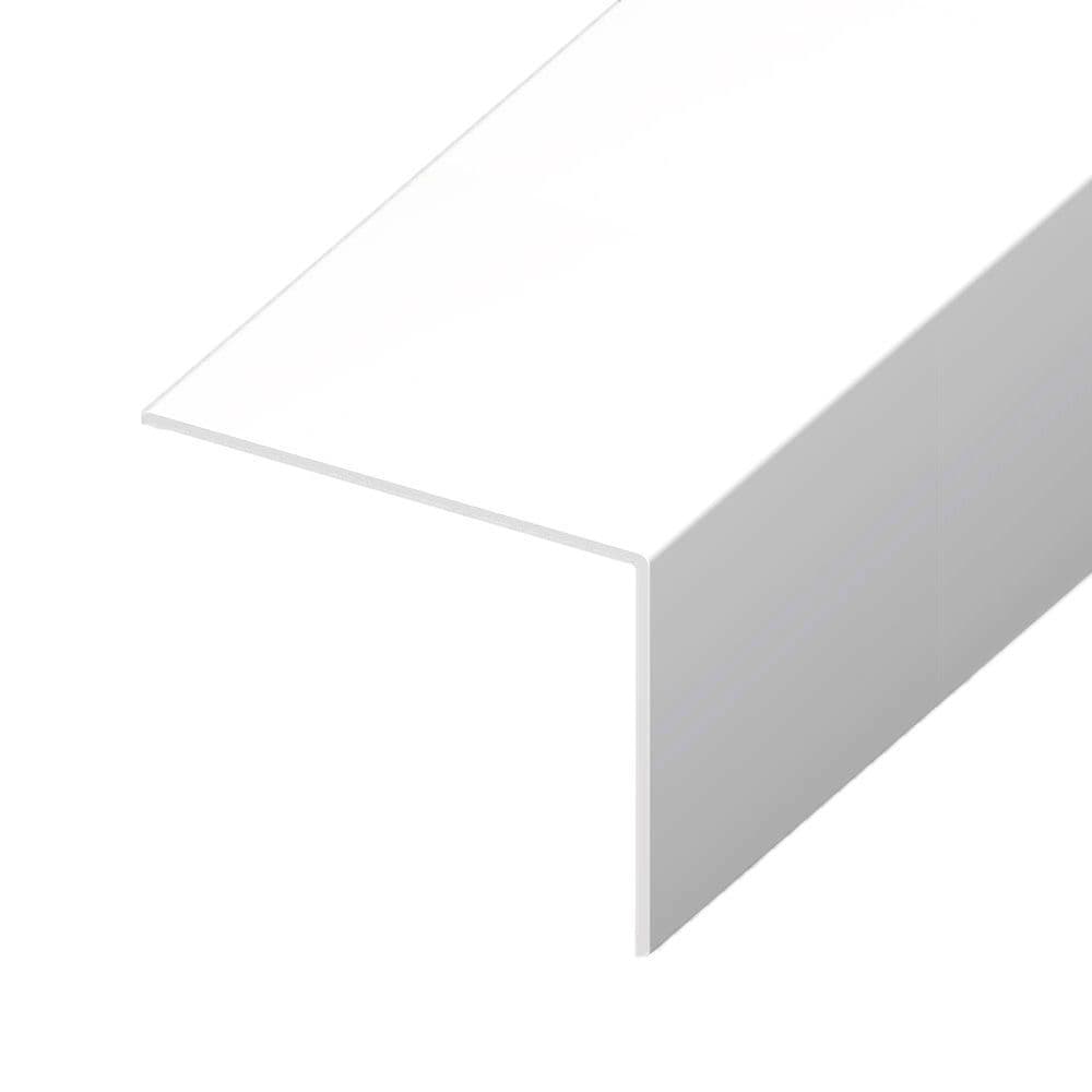 White PVC Rigid Angle 25mm x 25mm