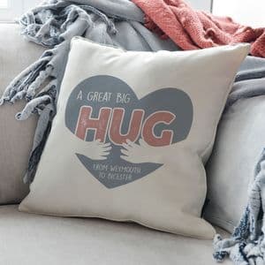 Personalised A Great Big Hug Cushion