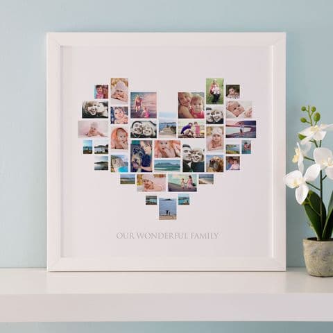 Personalised Heart Photo Collage