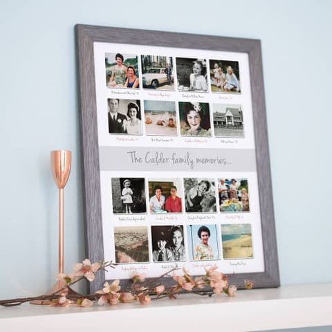 Personalised Past Memories Photo Collage