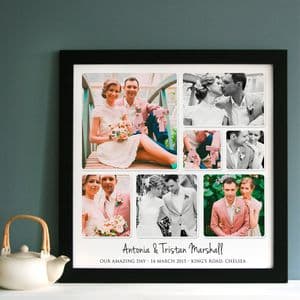 Personalised Wedding Photo Collage