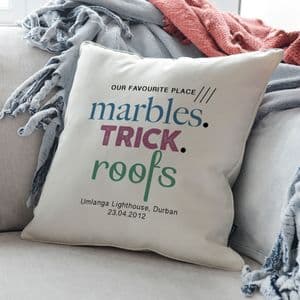 Personalised What Three Words Cushion