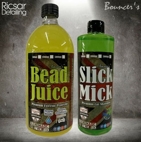 Bouncer's Bead Juice 1L + Bouncer's Slick Mick Car Shampoo 500ml