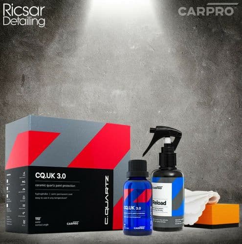 CarPro CQuartz UK 3.0 Edition Ceramic Paintwork Coating Kit & Reload