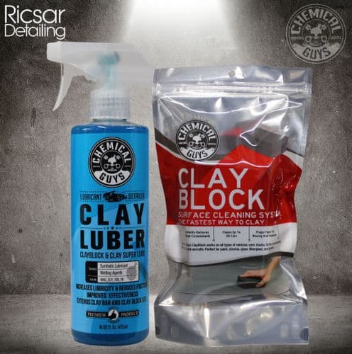 Chemical Guys Clay block Kit- Includes Clay block & Clay Luber