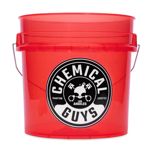 Chemical Guys Heavy Duty Detailing Bucket Transparent Red 4.5G
