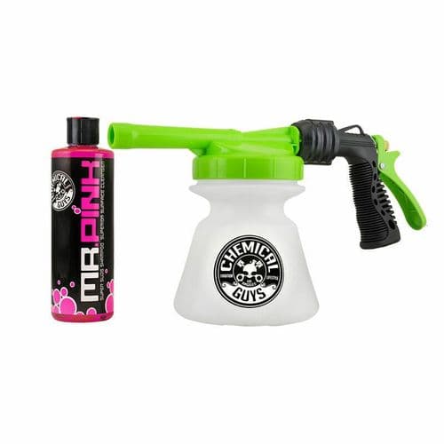 Chemical Guys TORQ Snow Foam Blaster R1 & Mr Pinks Super Suds Shampoo 16 oz Kit