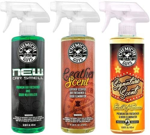 Chemical Guys  - Triple Pack - New Car Scent-Leather Scent-Signature Scent