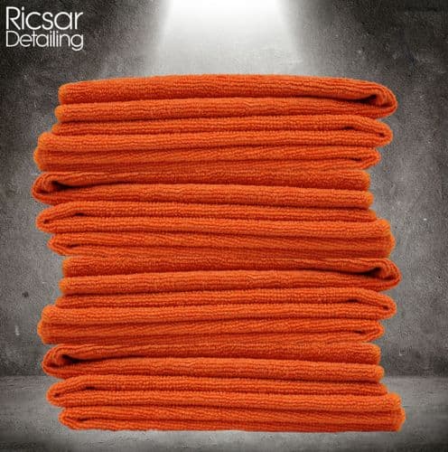 Microfibre Cloths - Orange (Choose Bundle Size)